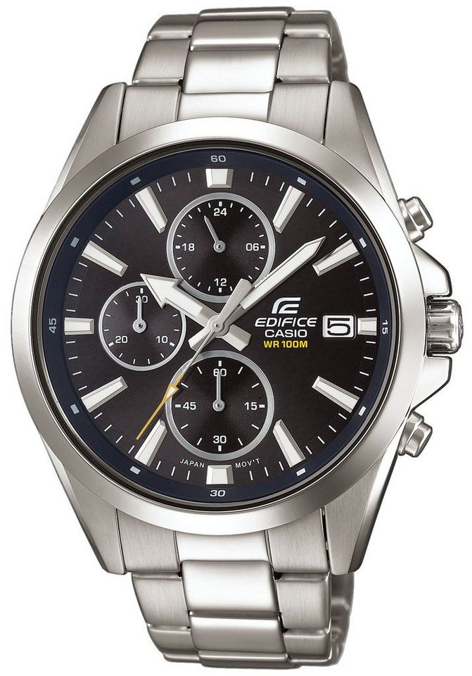 CASIO EDIFICE Chronograph EFV-560D-1AVUEF, Quarzuhr,Armbanduhr,Herrenuhr, Edelstahlarmband, bis 10bar wasserdicht von CASIO EDIFICE