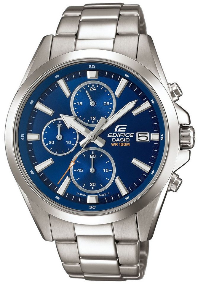 CASIO EDIFICE Chronograph EFV-560D-2AVUEF, Quarzuhr,Armbanduhr,Herrenuhr, Edelstahlarmband, bis 10bar wasserdicht von CASIO EDIFICE