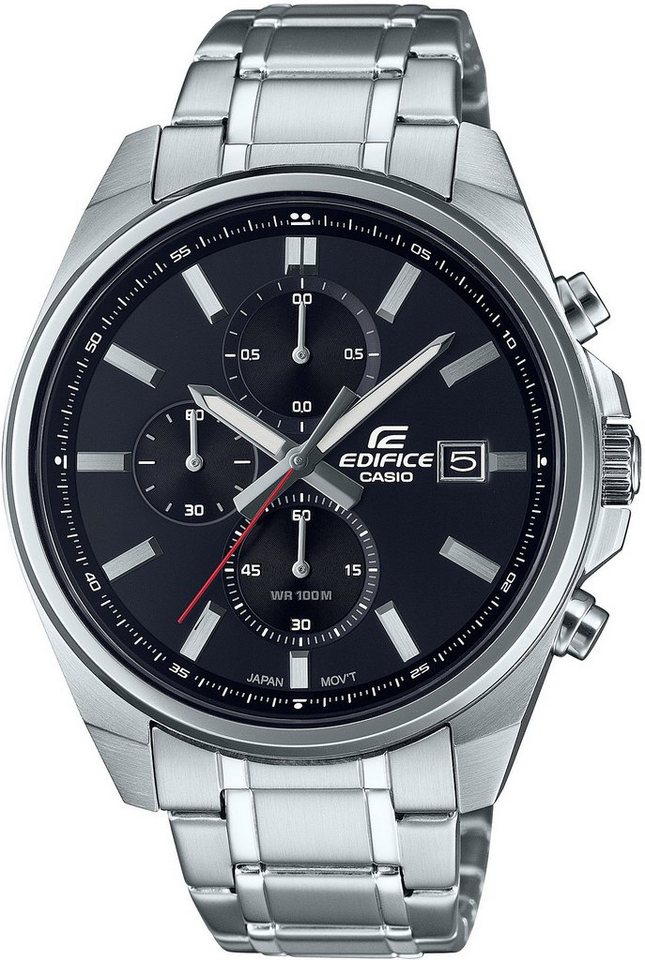 CASIO EDIFICE Chronograph EFV-610D-1AVUEF, Quarzuhr, Armbanduhr,Herrenuhr, Edelstahlarmband,bis 10bar wasserdicht von CASIO EDIFICE