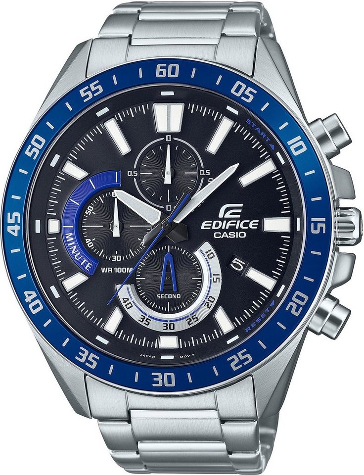 CASIO EDIFICE Chronograph EFV-620D-1A2VUEF, Quarzuhr, Armbanduhr,Herrenuhr, Edelstahlarmband,bis 10bar wasserdicht von CASIO EDIFICE