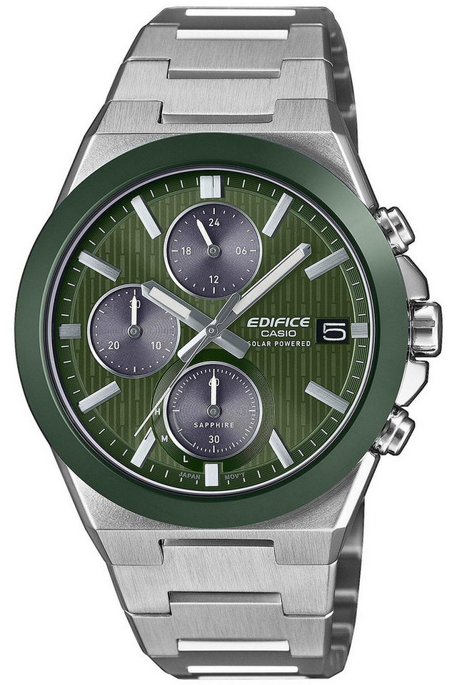 CASIO EDIFICE Chronograph Edifice Solar Chrono Stahl/Grün von CASIO EDIFICE