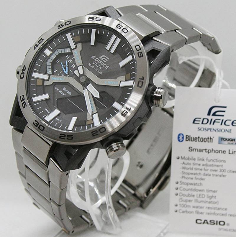 CASIO EDIFICE Quarzuhr Casio Herrenuhr Edifice ECB-2000DC-1AEF, (1-tlg) von CASIO EDIFICE