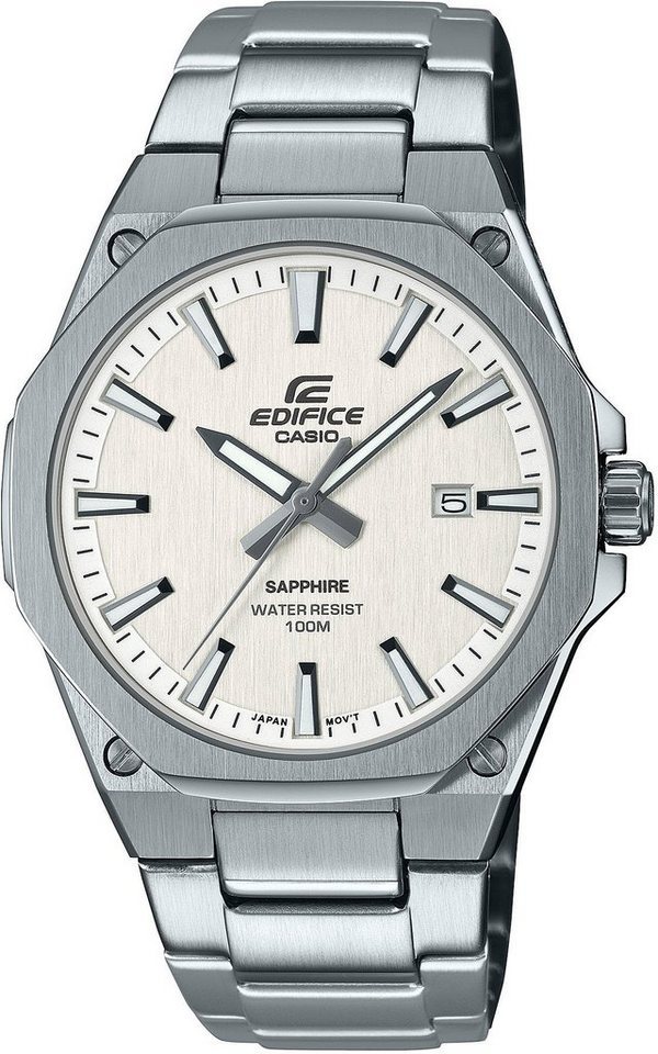CASIO EDIFICE Quarzuhr EFR-S108D-7AVUEF, Armbanduhr,Herrenuhr,bis 10bar wasserdicht,Saphirglas,Edelstahlarmband von CASIO EDIFICE