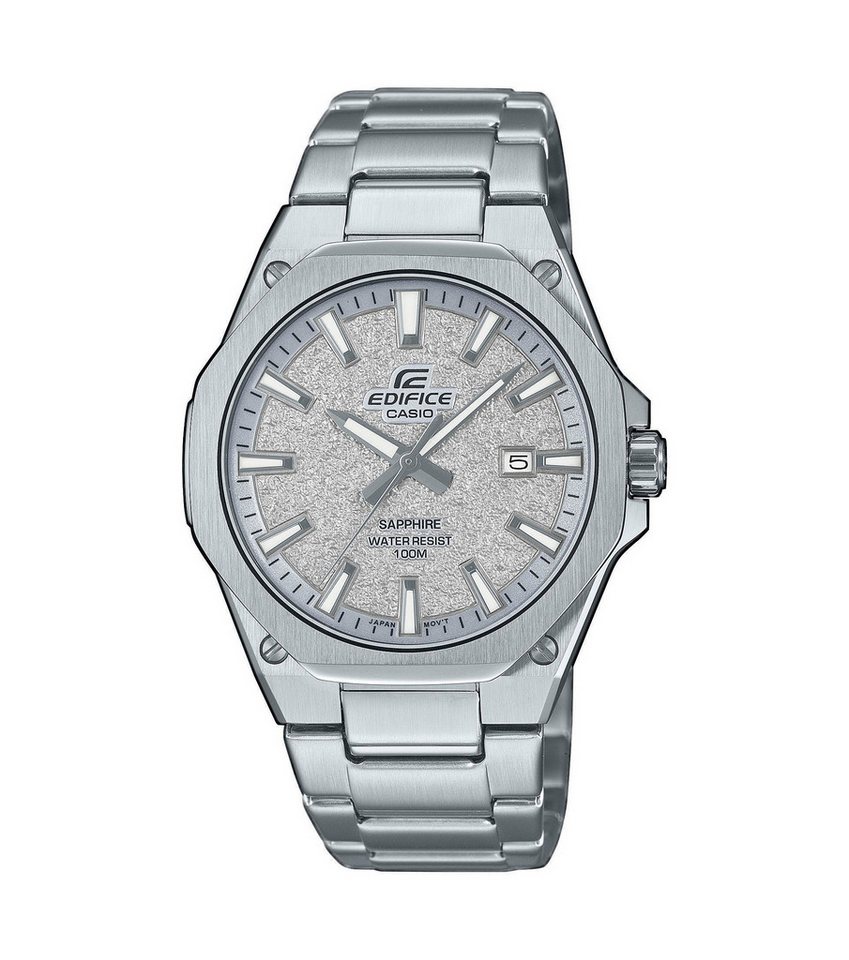 CASIO EDIFICE Quarzuhr EFR-S108DE-8AVUEF, Armbanduhr, Herrenuhr, Edelstahlarmband, analog, Tag, Neo-Display von CASIO EDIFICE