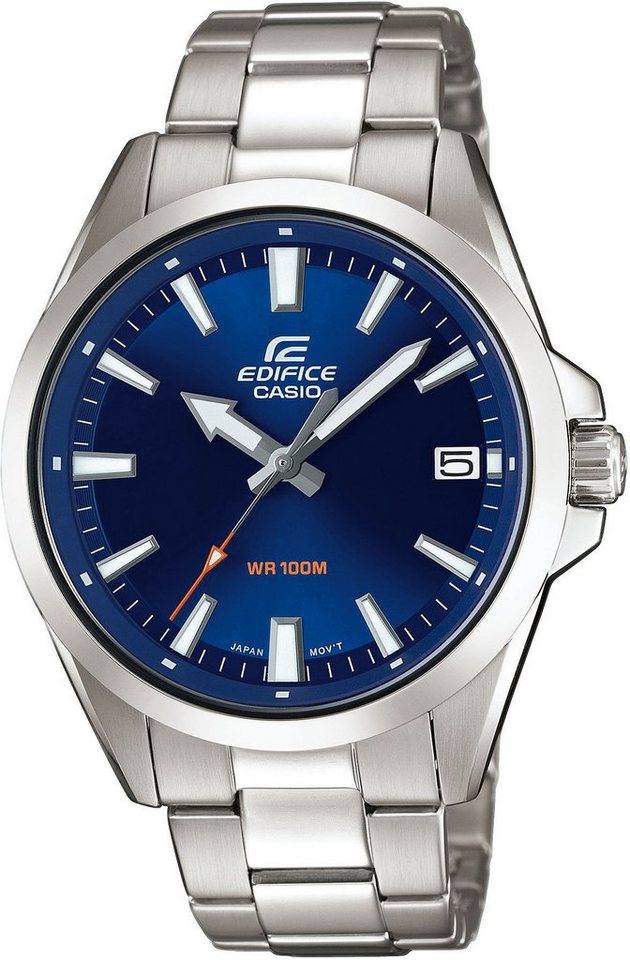CASIO EDIFICE Quarzuhr EFV-100D-2AVUEF, Armbanduhr, Herrenuhr, bis 10 bar wasserdicht, Datum, Edelstahlarmband CASIO EDIFICE Quarzuhr EFV-100D-2AVUEF, Armbanduhr, Herrenuhr, bis 10 bar wasserdicht, Datum, Edelstahlarmband von CASIO EDIFICE