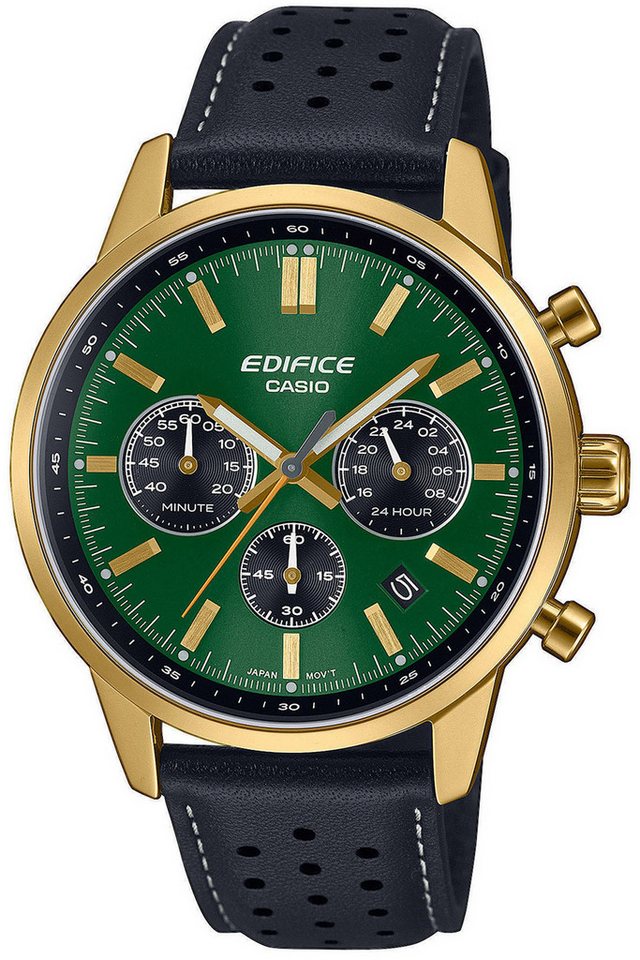 CASIO EDIFICE Quarzuhr Edifice Chronograph Schwarz/Grün von CASIO EDIFICE