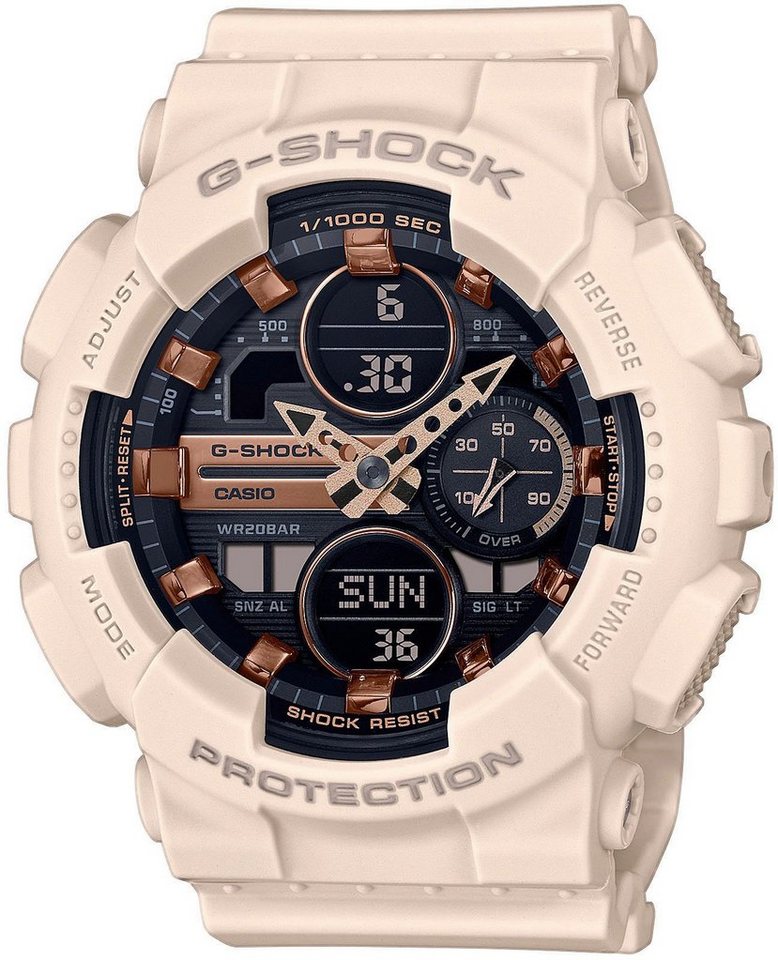 CASIO G-SHOCK Chronograph GMA-S140M-4AER, Quarzuhr, Armbanduhr, Damen, Herren,Digitaluhr, bis 20 bar wasserdicht von CASIO G-SHOCK