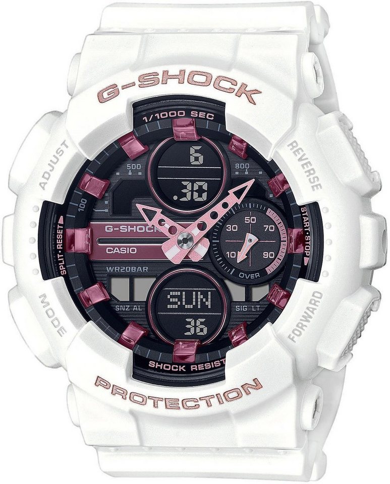 CASIO G-SHOCK Chronograph GMA-S140M-7AER, Quarzuhr, Armbanduhr, Damen, Herren,Digitaluhr, bis 20 bar wasserdicht von CASIO G-SHOCK