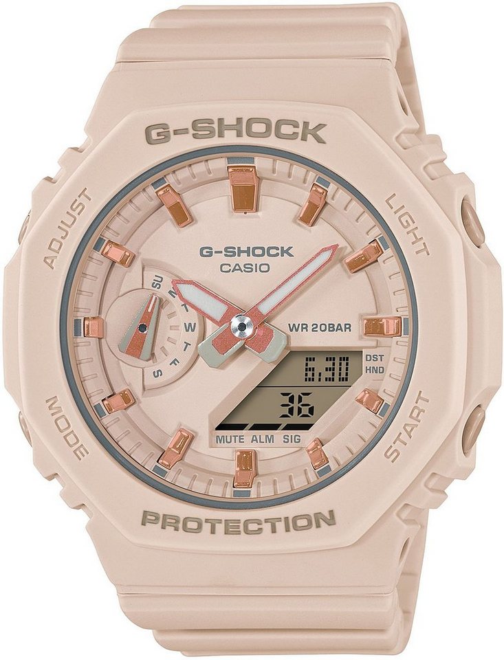 CASIO G-SHOCK Chronograph GMA-S2100-4AER, Quarzuhr, Armbanduhr, Damen, Herren, digital, bis 20 bar wasserdicht von CASIO G-SHOCK