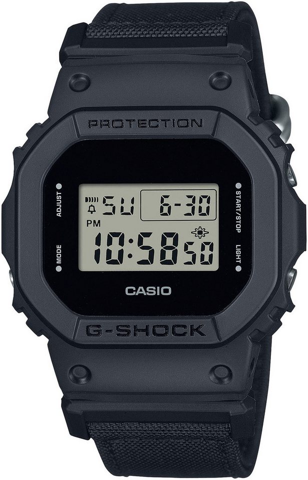 CASIO G-SHOCK Chronograph DW-5600BCE-1ER, Quarzuhr,Armbanduhr,Herrenuhr,digital, bis 20bar wasserd. Nylonarmband von CASIO G-SHOCK