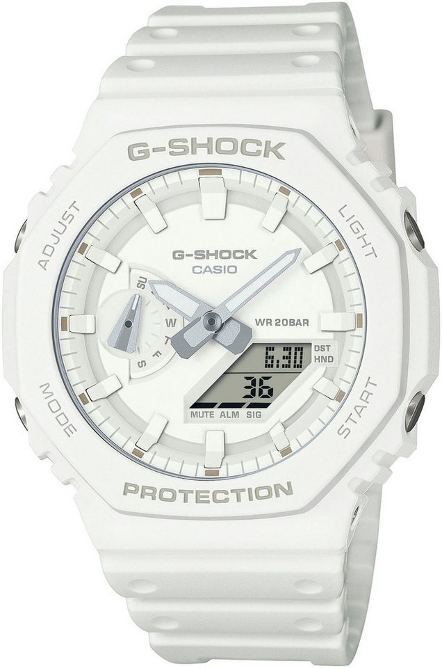 CASIO G-SHOCK Chronograph GA-2100-7A7ER, Quarzuhr,Armbanduhr,Herrenuhr,digital, bis 20bar wasserd.Resinbarmband von CASIO G-SHOCK