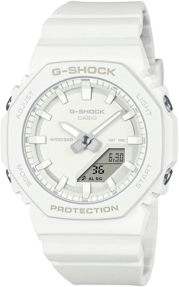 CASIO G-SHOCK Chronograph GMA-P2100-7AER, Quarzuhr, Armbanduhr, Damenuhr, Herrenuhr, Stoppfunktion, Resinband von CASIO G-SHOCK