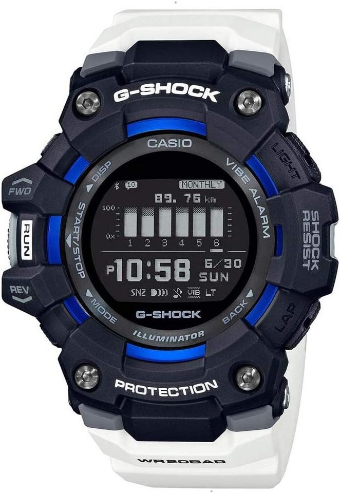 CASIO G-SHOCK Digitaluhr Casio G Shock Bluetooth Herrenuhr GBD-100-1A7ER GBD-100-1A7ER, (1-tlg) von CASIO G-SHOCK