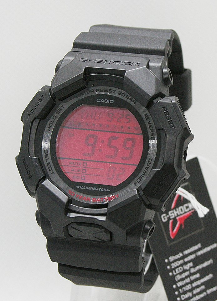 CASIO G-SHOCK Digitaluhr Casio G Shock Herrenuhr GD-010BBR-1ER, (1-tlg) von CASIO G-SHOCK