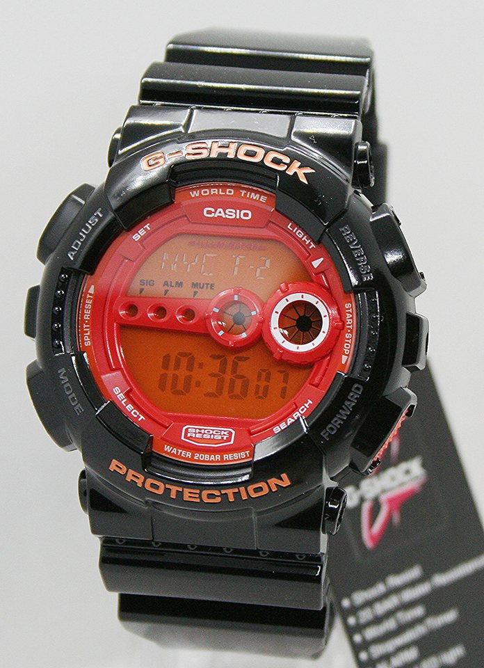 CASIO G-SHOCK Digitaluhr Casio G Shock Herrenuhr GD-100HC-1ER, (1-tlg) von CASIO G-SHOCK