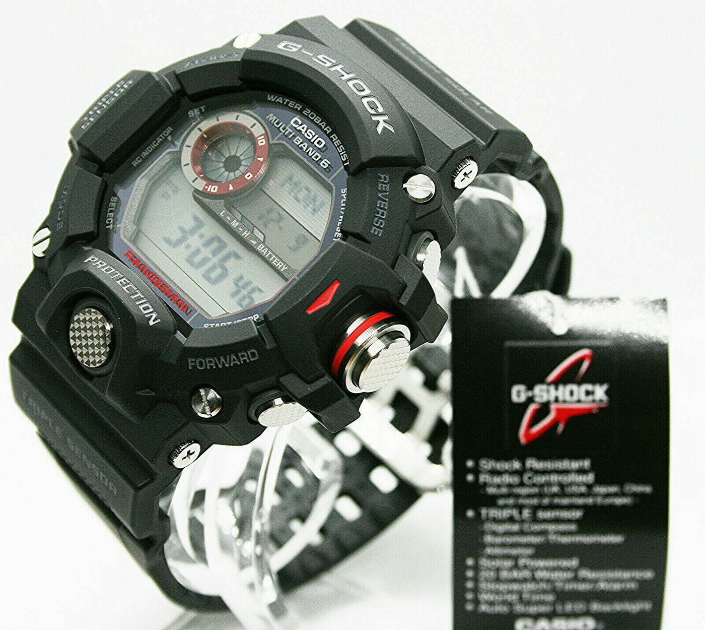 CASIO G-SHOCK Digitaluhr Casio Herrenuhr GW-9400-1ER, (1-tlg) von CASIO G-SHOCK
