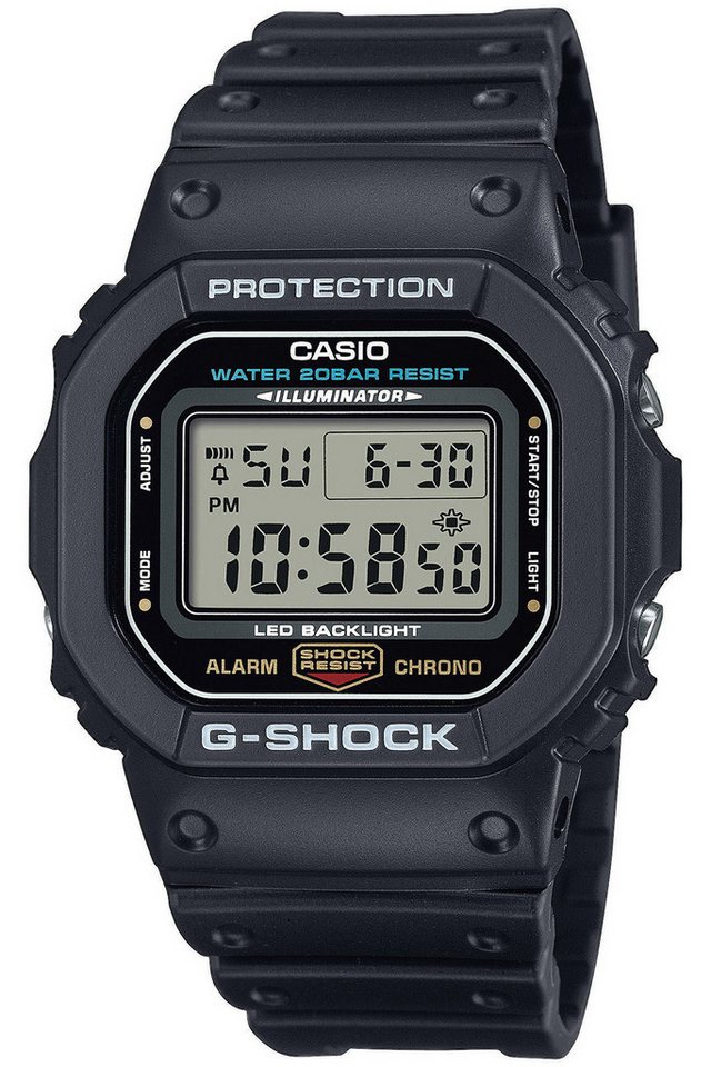 CASIO G-SHOCK Digitaluhr G-Shock Digital Schwarz von CASIO G-SHOCK
