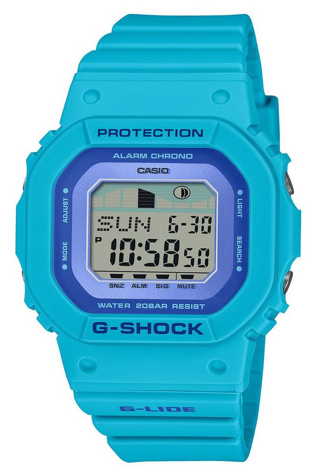 CASIO G-SHOCK Digitaluhr G-Shock G-Lide Surfuhr Türkis von CASIO G-SHOCK