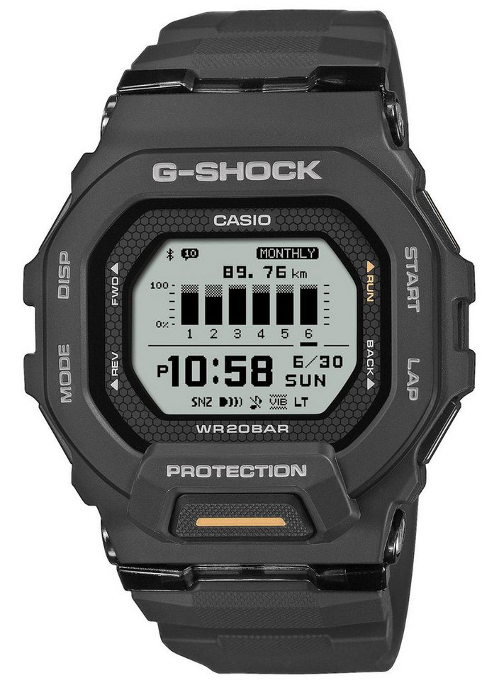 CASIO G-SHOCK Digitaluhr G-Shock G-Squad Bluetooth Schwarz von CASIO G-SHOCK