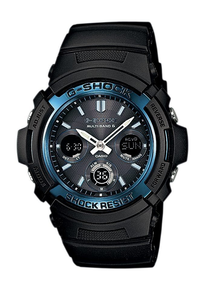 CASIO G-SHOCK Funkchronograph AWG-M100A-1AER, Solaruhr, Armbanduhr,Herrenuhr,digital bis 20 bar wasserd.Resinarmband von CASIO G-SHOCK