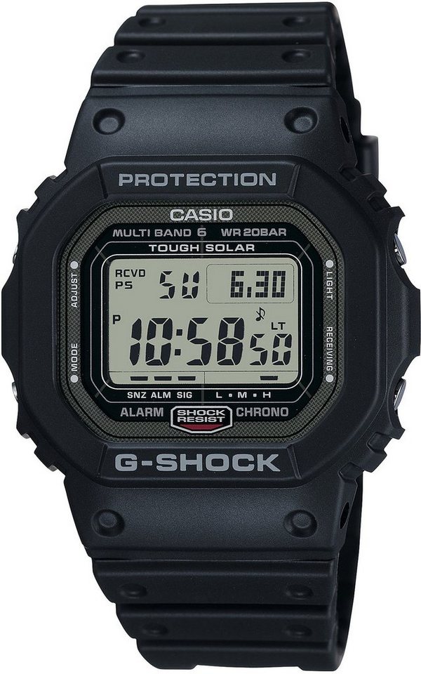 CASIO G-SHOCK Funkchronograph GW-5000U-1ER, Solaruhr, Armbanduhr, Herrenuhr, digital, retro,bis 20 bar wasserdicht von CASIO G-SHOCK