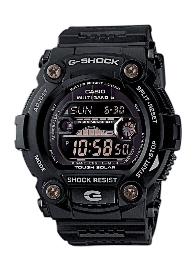 CASIO G-SHOCK Funkchronograph GW-7900B-1ER, Solaruhr, Armbanduhr, Herren,digital,Resinarmband,bis 20 bar wasserd. von CASIO G-SHOCK