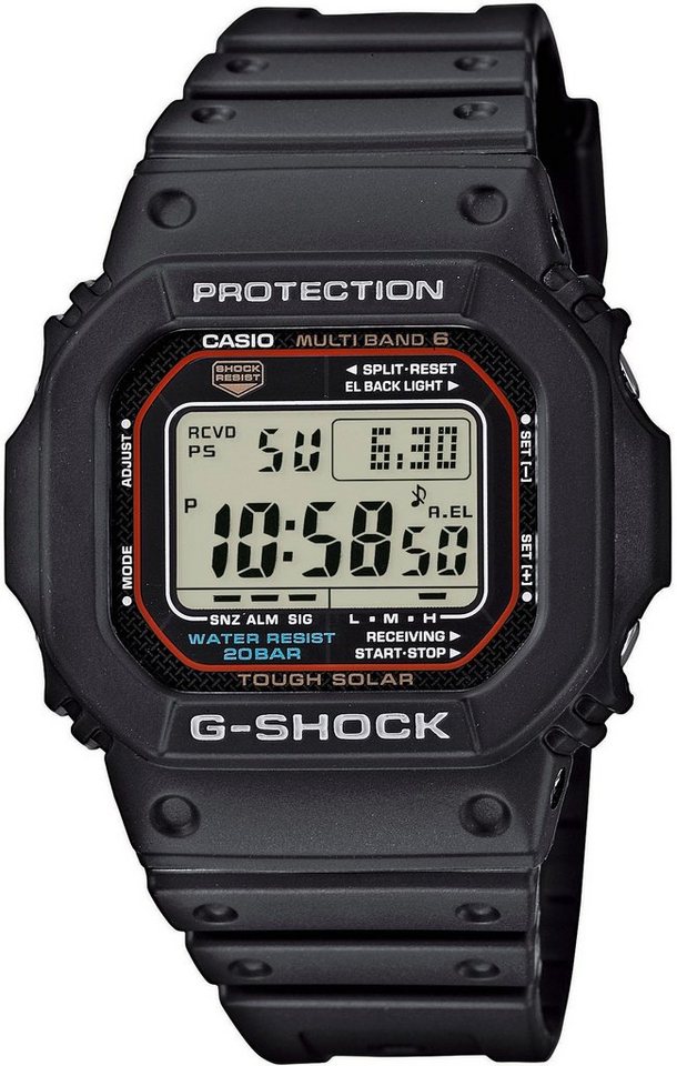 CASIO G-SHOCK Funkchronograph GW-M5610U-1ER, Solaruhr, Armbanduhr, Herrenuhr,digital,bis 20bar wasserd.Resinarmband von CASIO G-SHOCK
