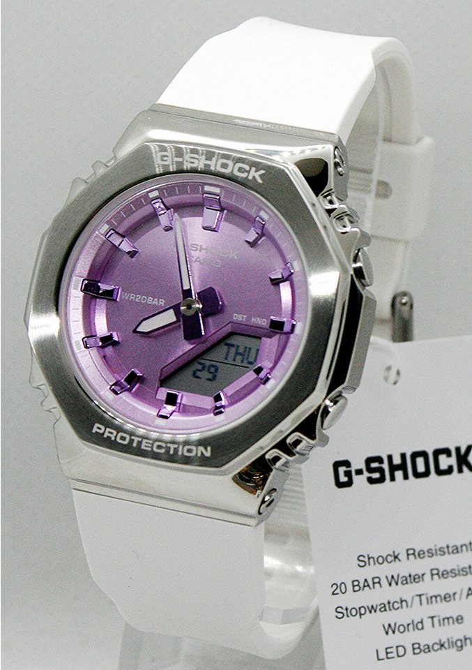 CASIO G-SHOCK Quarzuhr Casio G Shock Damenuhr GM-S2110-7A6ER, (1-tlg) von CASIO G-SHOCK