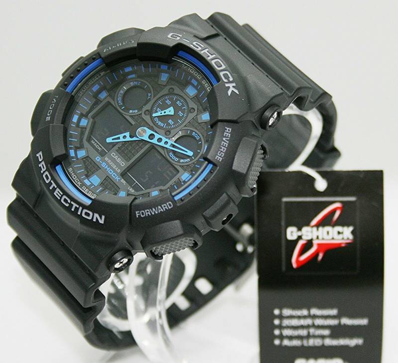 CASIO G-SHOCK Quarzuhr Casio G Shock GA-100-1A2ER, (1-tlg) von CASIO G-SHOCK