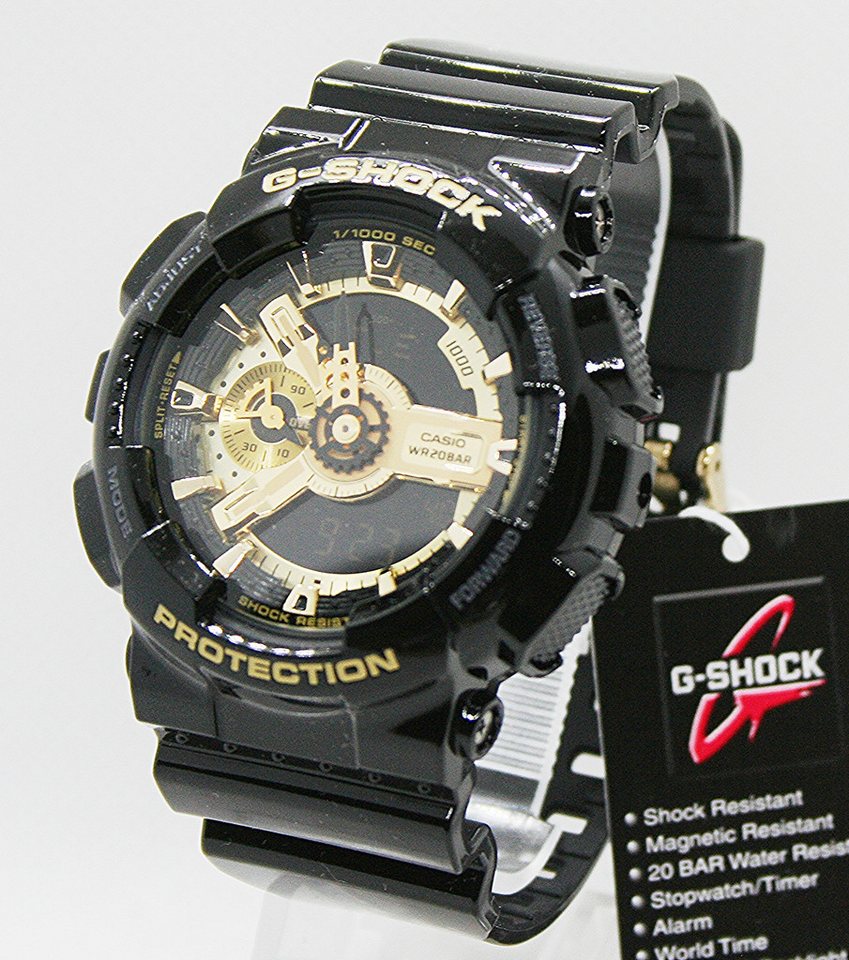 CASIO G-SHOCK Quarzuhr Casio G Shock Herrenuhr GA-110GB-1AER, (1-tlg) von CASIO G-SHOCK