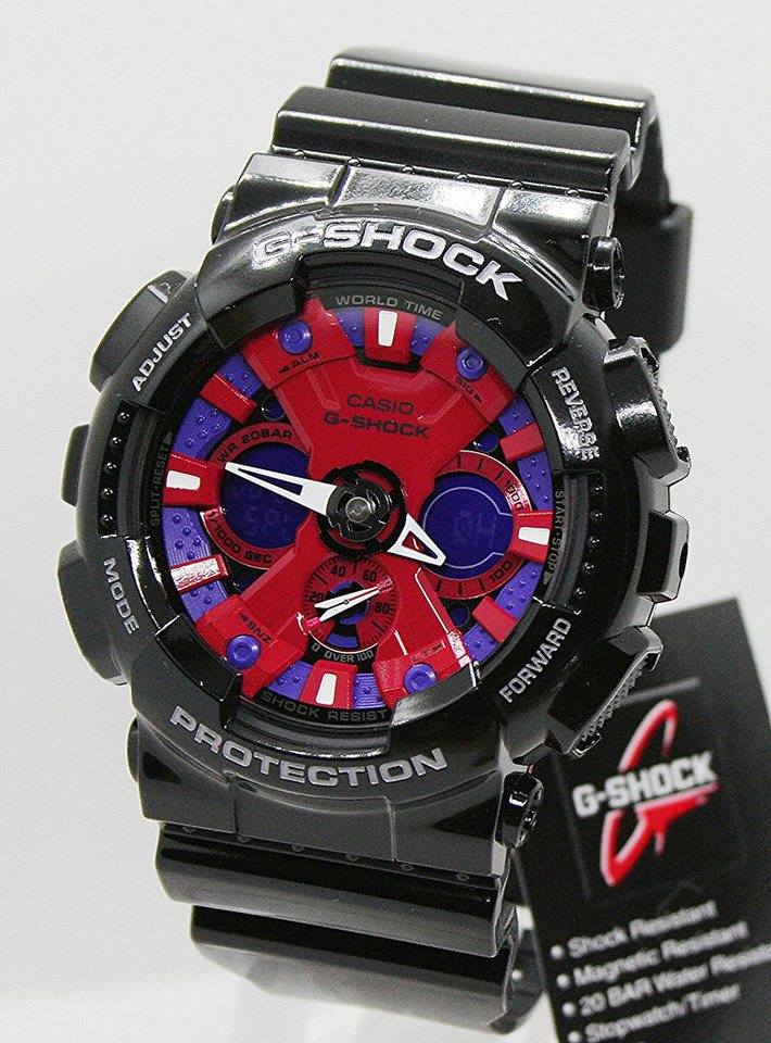 CASIO G-SHOCK Quarzuhr Casio G Shock Herrenuhr GA-120B-1AER, (1-tlg) von CASIO G-SHOCK