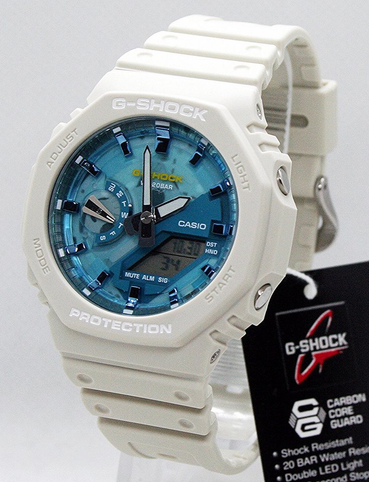 CASIO G-SHOCK Quarzuhr Casio Herrenuhr G Shock GA-2100AS-5AER, (1-tlg) von CASIO G-SHOCK
