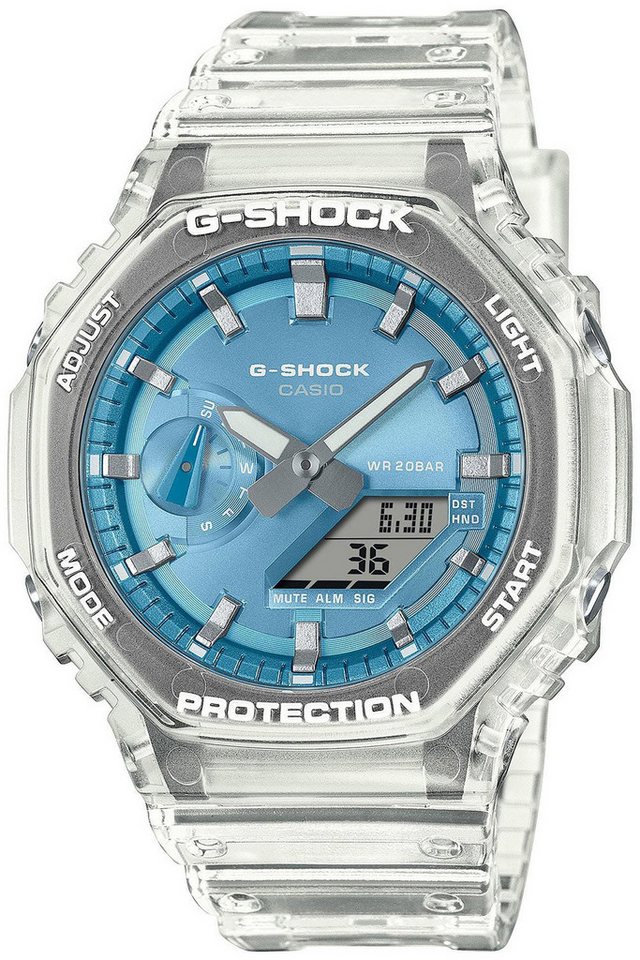 CASIO G-SHOCK Quarzuhr G-Shock Classic Ana-Digi Armbanduhr Transparent/Blau CASIO G-SHOCK Quarzuhr G-Shock Classic Ana-Digi Armbanduhr Transparent/Blau von CASIO G-SHOCK