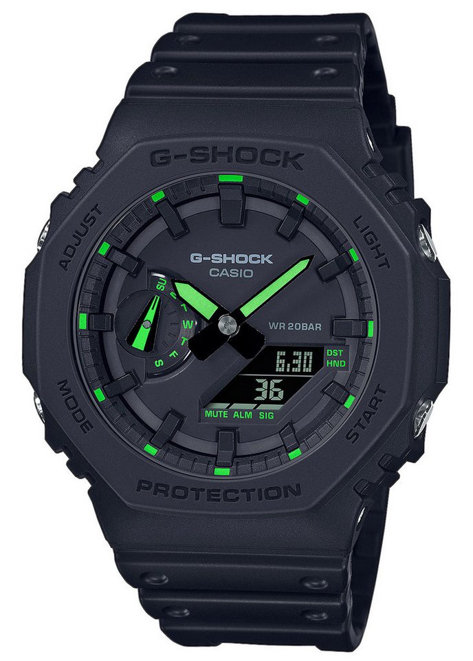 CASIO G-SHOCK Quarzuhr G-Shock Classic AnaDigi Schwarz/Grün von CASIO G-SHOCK