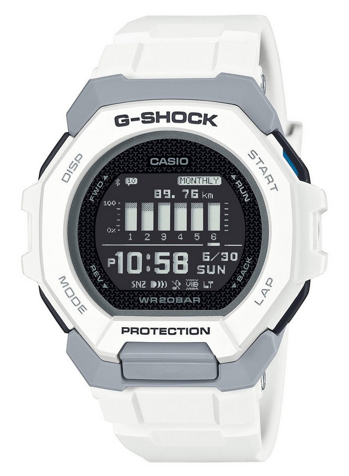 CASIO G-SHOCK Quarzuhr G-Shock G-Squad Digitaluhr Bluetooth Weiß/Grau von CASIO G-SHOCK