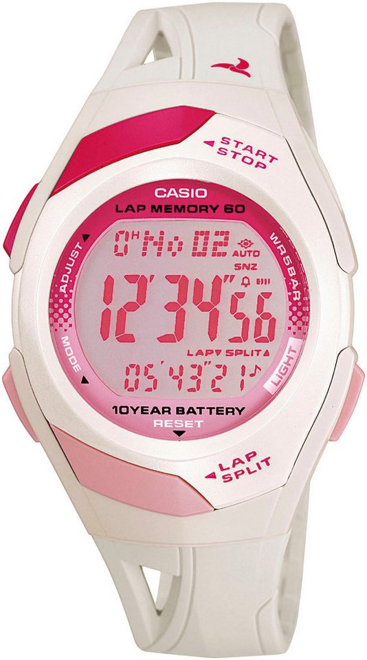 CASIO TIMELESS COLLECTION Chronograph STR-300-7EG, Quarzuhr, Armbanduhr, Damenuhr, Jugendliche, Digitaluhr von CASIO TIMELESS COLLECTION