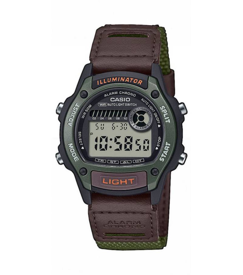 CASIO TIMELESS COLLECTION Chronograph W-220HF-3AVEF, Quarzuhr, Armbanduhr, Damenuhr, Herrenuhr, digital von CASIO TIMELESS COLLECTION