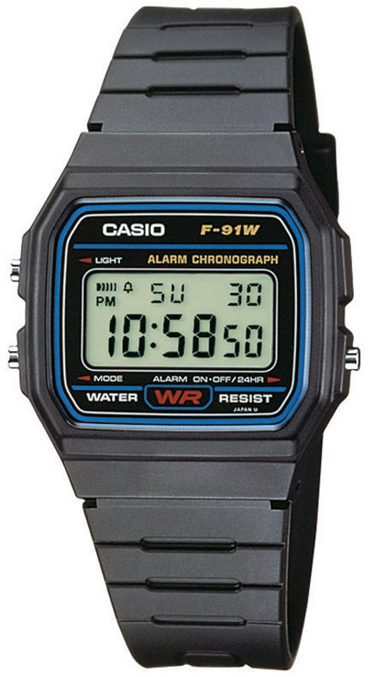 CASIO TIMELESS COLLECTION Digitaluhr F-91W-1YEG von CASIO TIMELESS COLLECTION