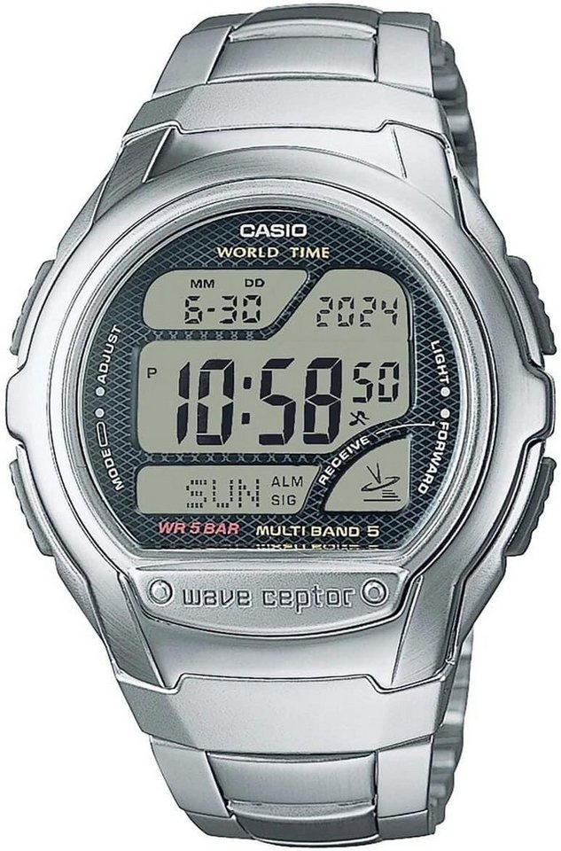 CASIO TIMELESS COLLECTION Digitaluhr Radio Controlled Herrenarmbanduhr von CASIO TIMELESS COLLECTION