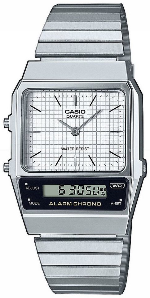 CASIO VINTAGE Chronograph AQ-800E-7AEF, Quarzuhr, Armbanduhr, Damen, Herren, digital, retro, Stoppfunktion von CASIO VINTAGE