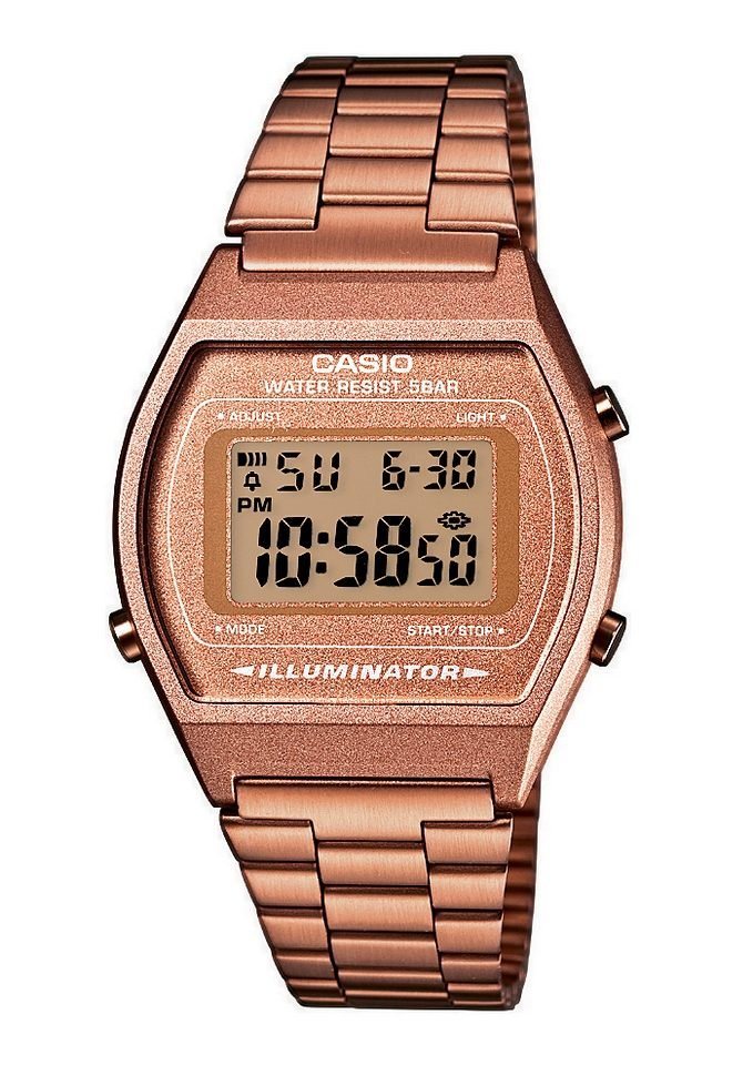 CASIO VINTAGE Chronograph B640WC-5AEF, Quarzuhr, Armbanduhr, Damenuhr, Herrenuhr, Digitaluhr,Edelstahlarmband von CASIO VINTAGE