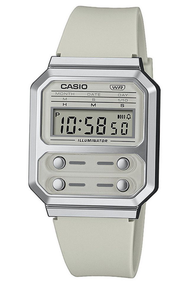 CASIO VINTAGE Digitaluhr Vintage Edgy Hellgrau von CASIO VINTAGE