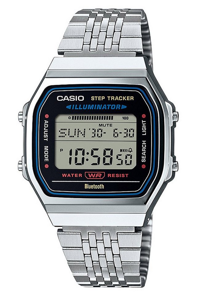 CASIO VINTAGE Digitaluhr Vintage Iconic Armbanduhr Digital Bluetooth Stahlfarben CASIO VINTAGE Digitaluhr Vintage Iconic Armbanduhr Digital Bluetooth Stahlfarben von CASIO VINTAGE