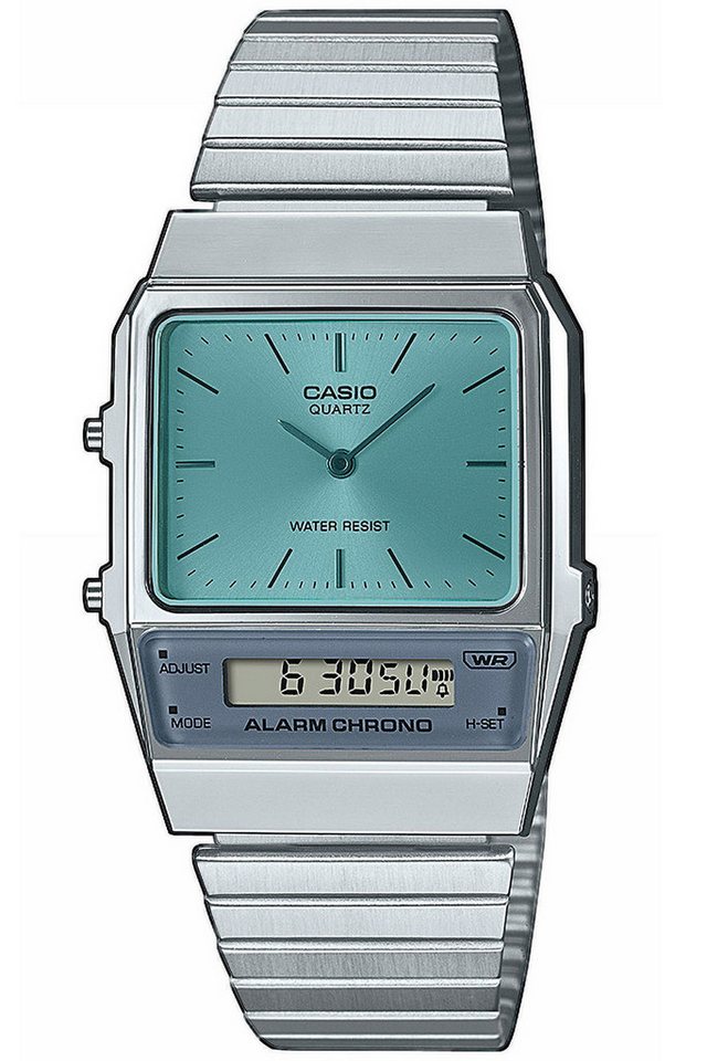 CASIO VINTAGE Quarzuhr Edgy Armbanduhr AnaDigi Türkis von CASIO VINTAGE