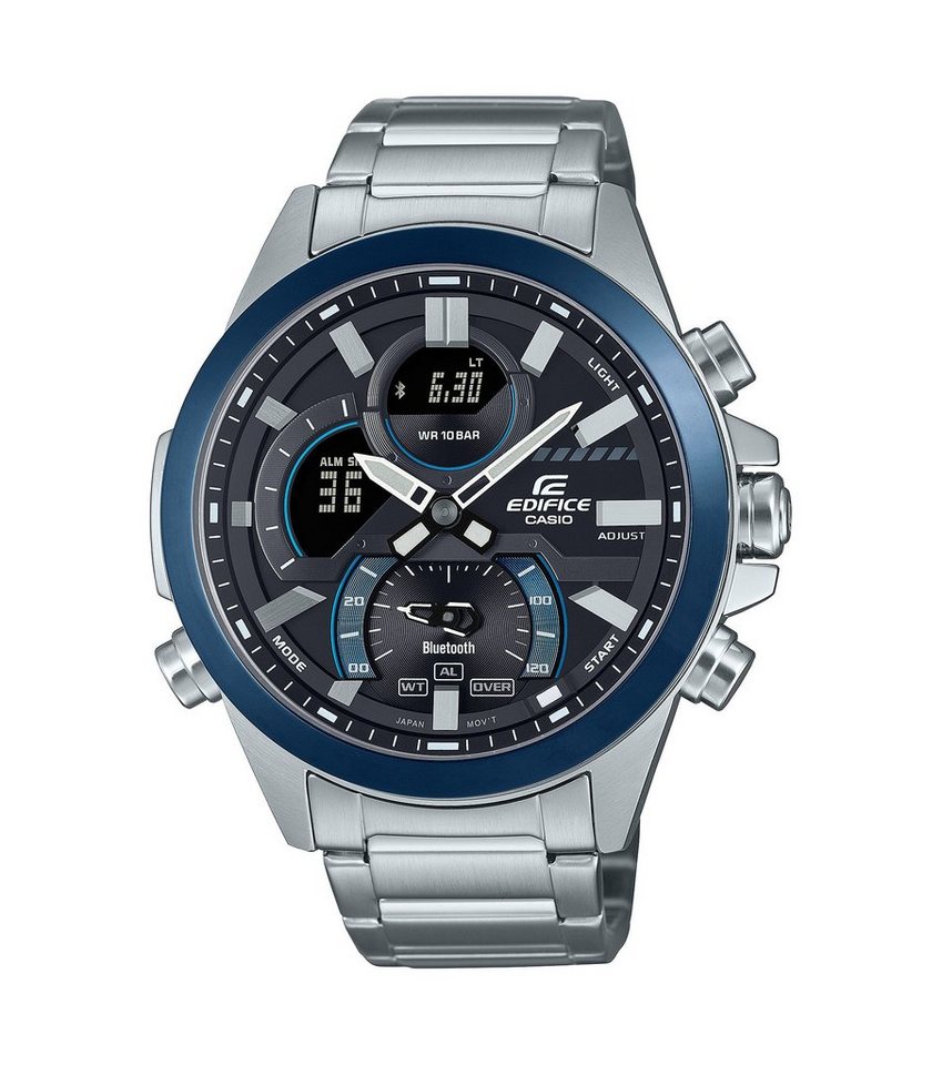 CASIO Chronograph CASIO-Armbanduhr EdificeWRIST WATCH ANADIGI ECB-30DB-1AEF Quarz 52,3mm von CASIO