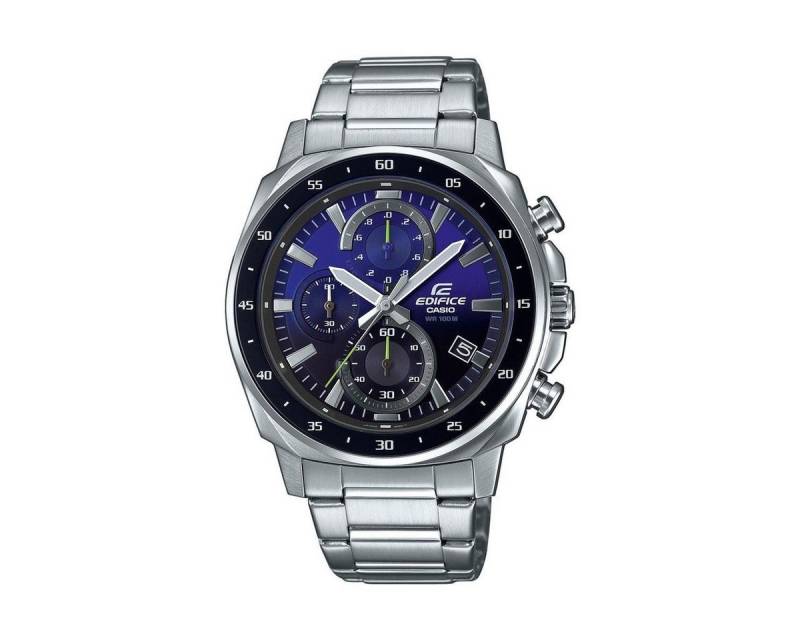 CASIO Chronograph Casio Edifice Herren Uhr EFV-600D-2AVUEF Chronograph Edelstahl, (1-tlg) von CASIO