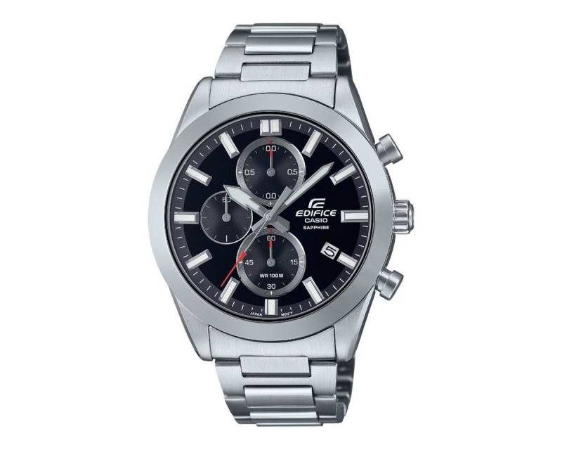 CASIO Chronograph Herren-Uhr Edifice Chronograph Edelstahl-Armband EFB-710D-1AVUEF von CASIO
