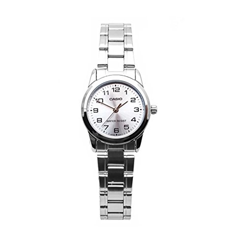 CASIO Damen Analog Quarz Uhr mit Edelstahl Armband LTP-V001D-7 von CASIO