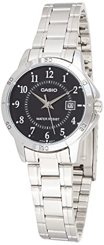 CASIO Damen Analog Quarz Uhr mit Edelstahl Armband LTP-V004D-1 von Casio