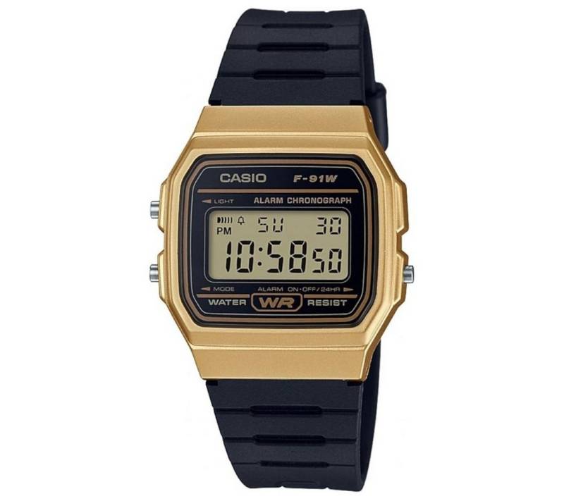 CASIO Digitaluhr Casio Armbanduhr F-91WM Unisex von CASIO